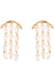 RIO EARRINGS- GLD/CLEAR