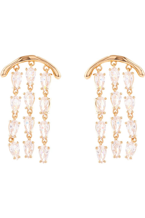 RIO EARRINGS- GLD/CLEAR