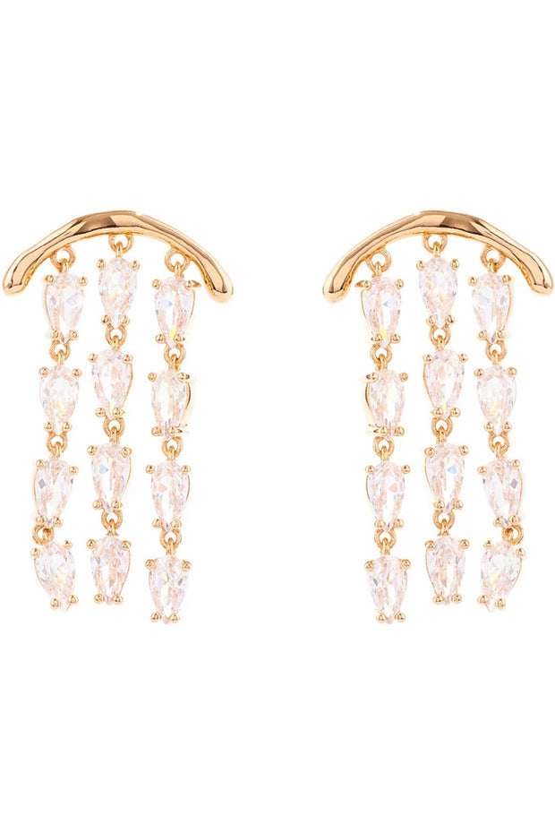 RIO EARRINGS- GLD/CLEAR