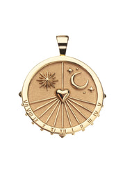 FOREVER SUNDIAL NECKLACE- GRANDE ROLO CHAIN