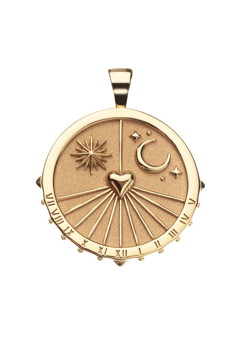 FOREVER SUNDIAL NECKLACE- GRANDE ROLO CHAIN