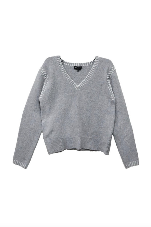 ALI EDGE SIDE STITCH SWEATER