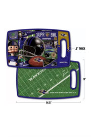 RAVENS RETRO CUTTING BOARD