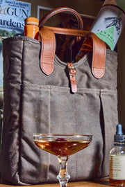 CANVAS WHISKEY TOTE