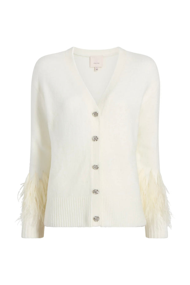 BRIANA FEATHER CARDIGAN