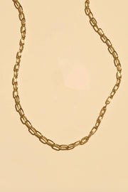 MINI PAPERCLIP NECKLACE- GLD