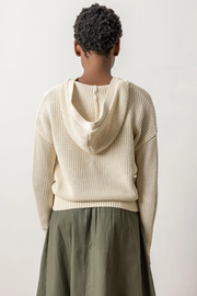 HOODED SPLIT NECK SWEATER (PA2750)