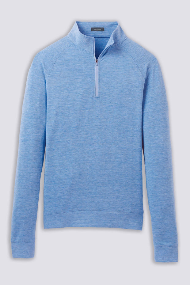 WYNN PERFORMANCE 1/4 ZIP PULLOVER BLU