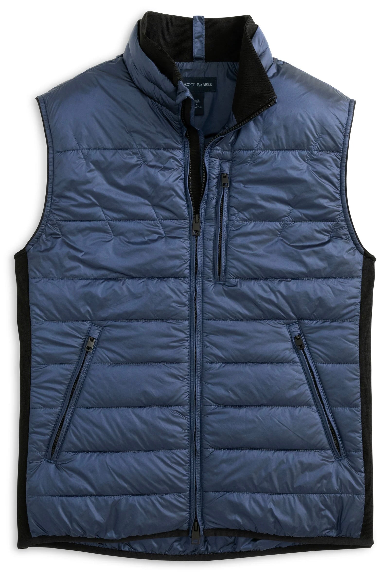 METALLIC CIRÉ PUFFER VEST