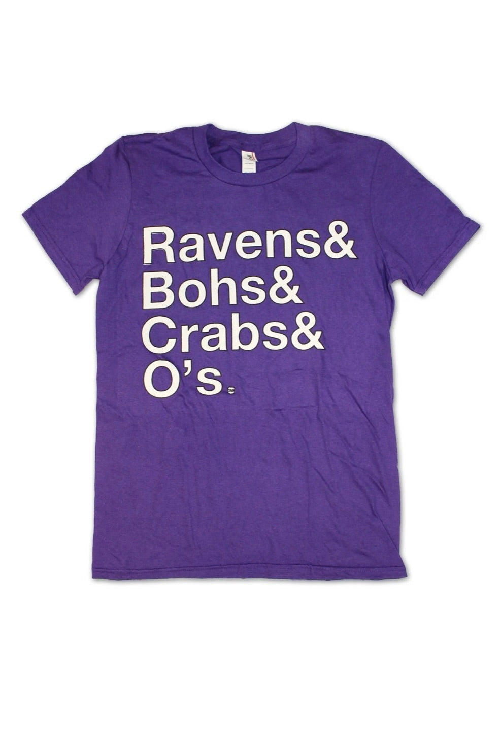 RAVENS BOHS CRABS O'S SS TEE PPL