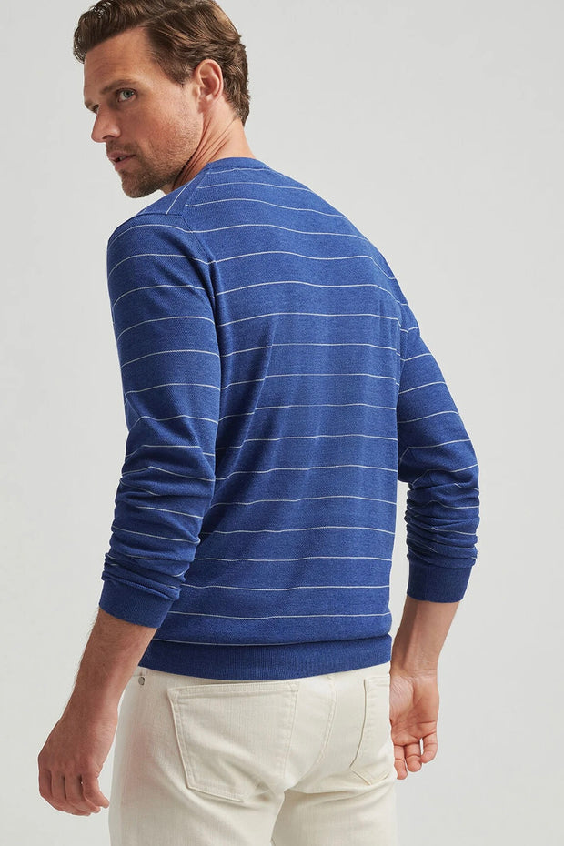 HASTINGS STRIPE CREW SWEATER