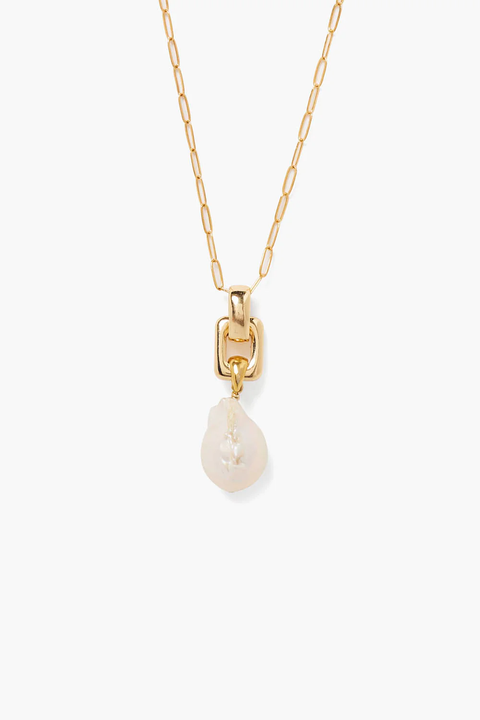 BAROQUE PEARL DROP NECKLACE (NGZ-15243)