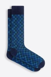 FASHION MERCERIZED SOCKS NIGHT BLUE OS