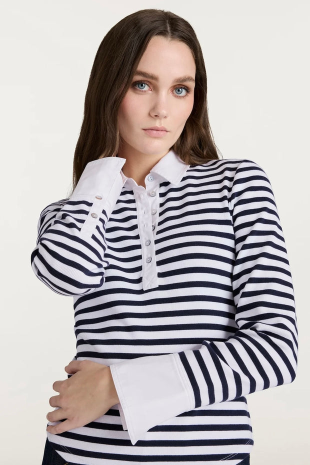 STRIPED JADEN TOP