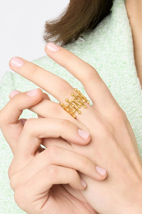 BAMBOO RING- GLD