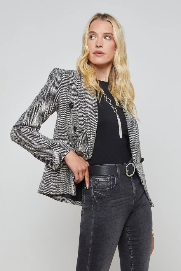 MARIE DBL BRSTD BLAZER