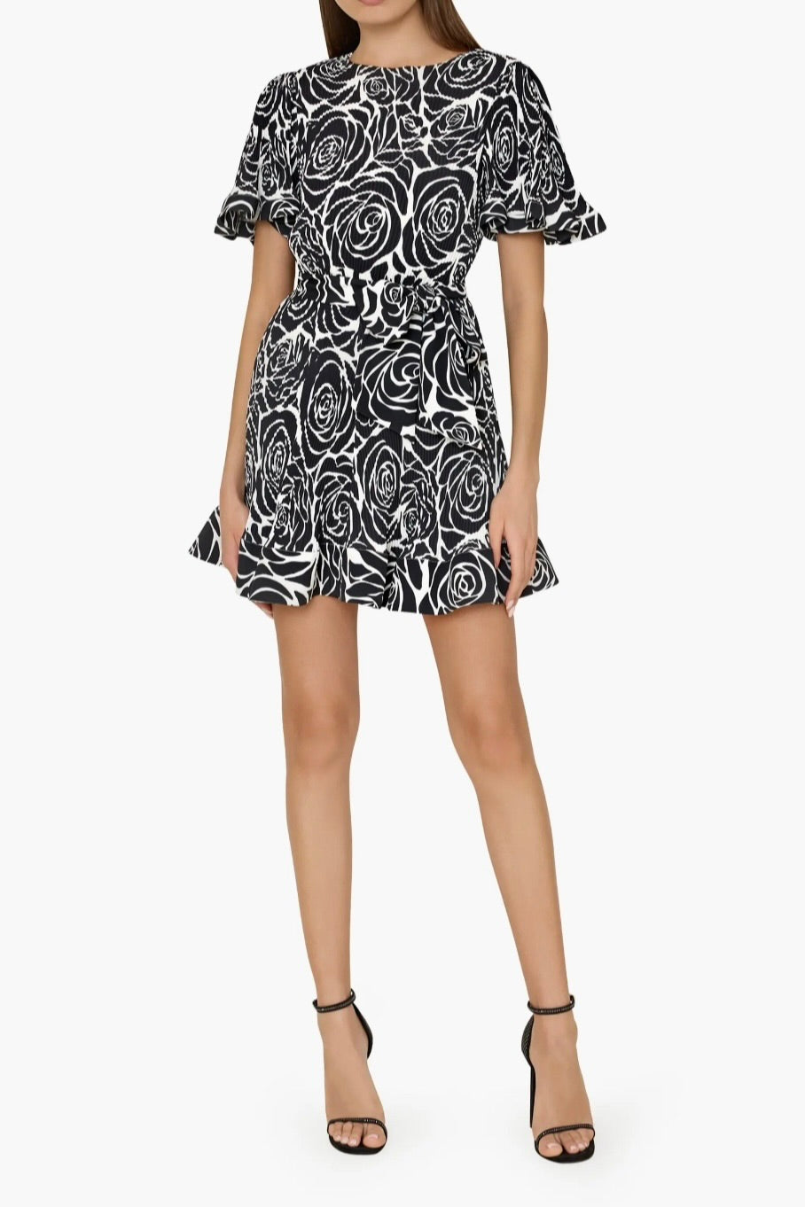 LUMI PLEATED PRINTED DRESS