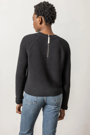 ZIP BACK RAGLAN SWEATER (PA2748)