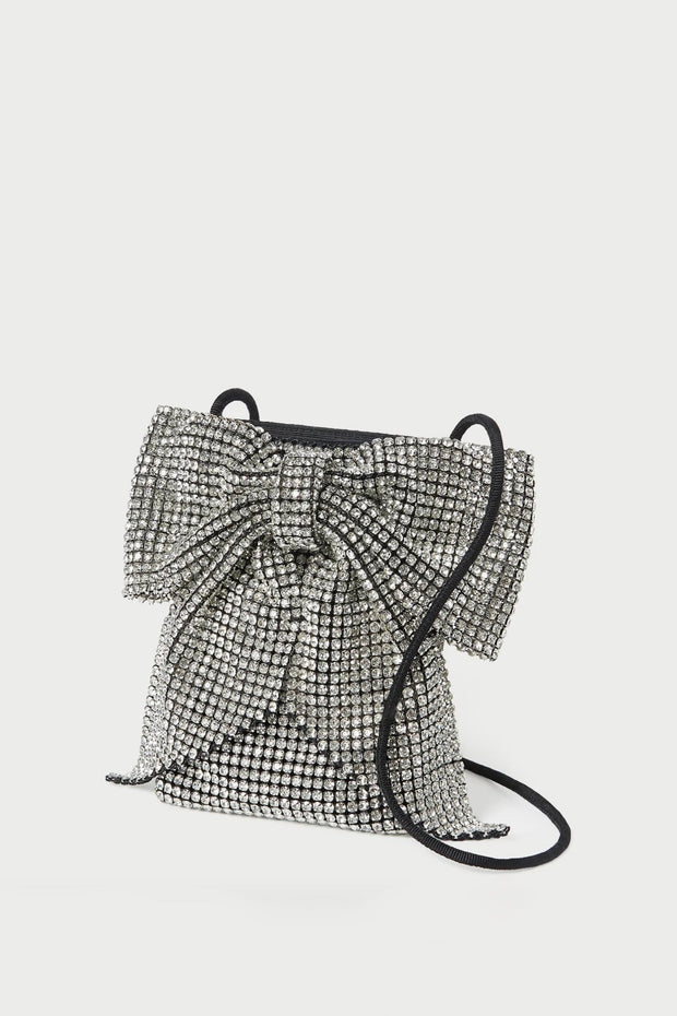 VIOLET DIAMONTE BOW CROSSBODY