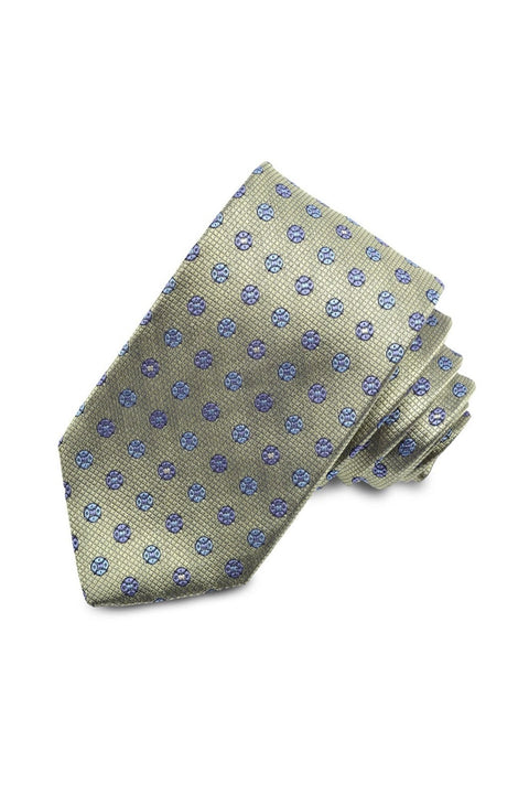 SAGE SMALL MEDALLION TIE OS