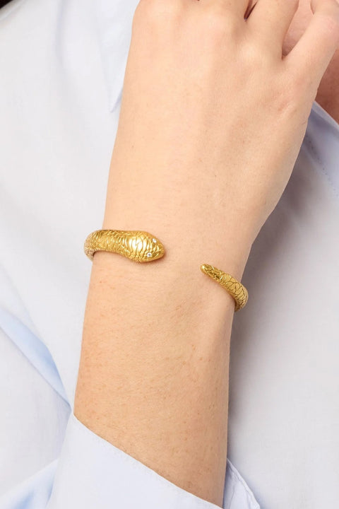 SNAKE CUFF- GLD