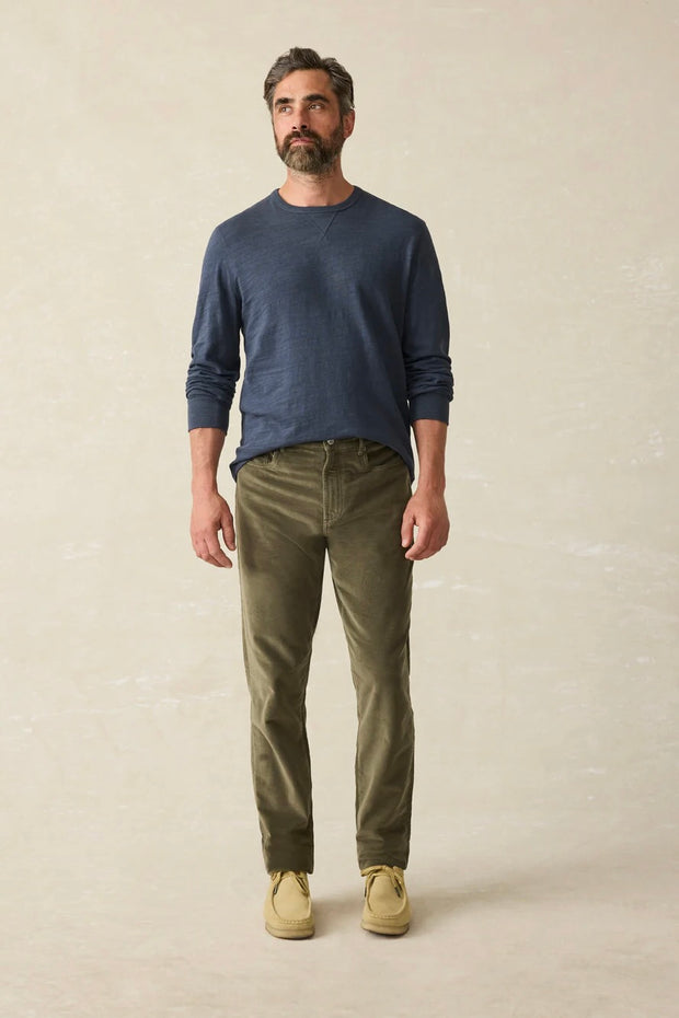 STRETCH TERRY CORDUROY 5POCKET PANT