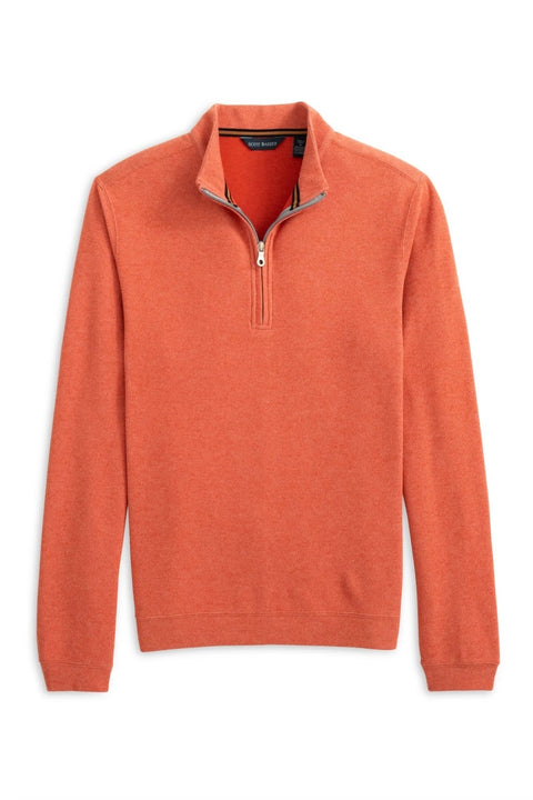 STRETCH HEATHER FLEECE PULLOVER