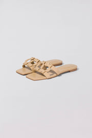 SIMKHAI MONOGRAM FLAT SLIDE