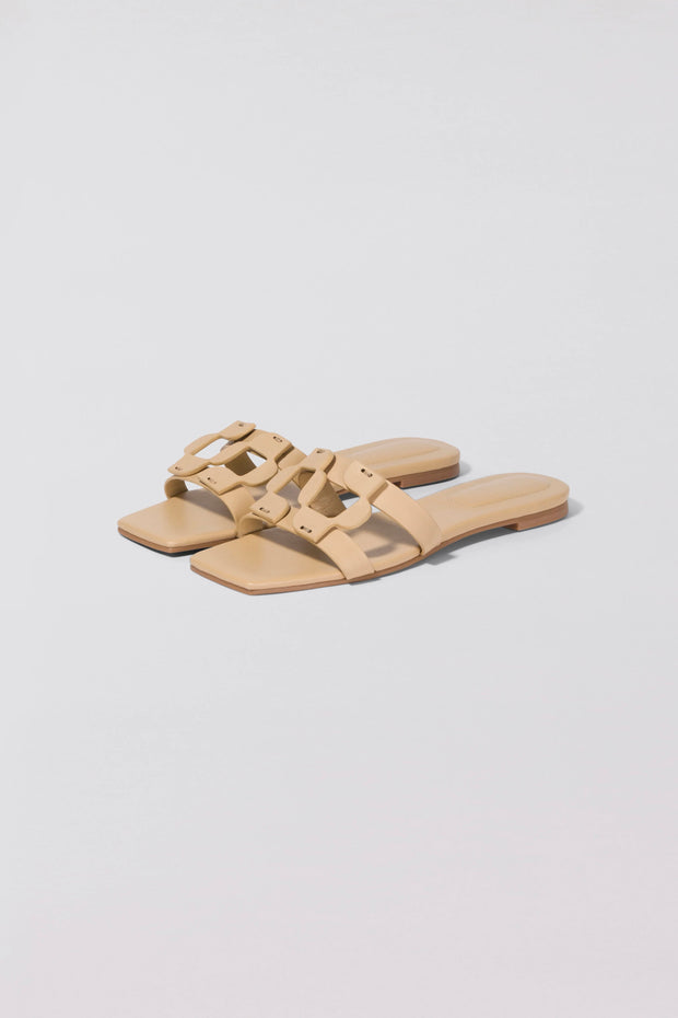 SIMKHAI MONOGRAM FLAT SLIDE