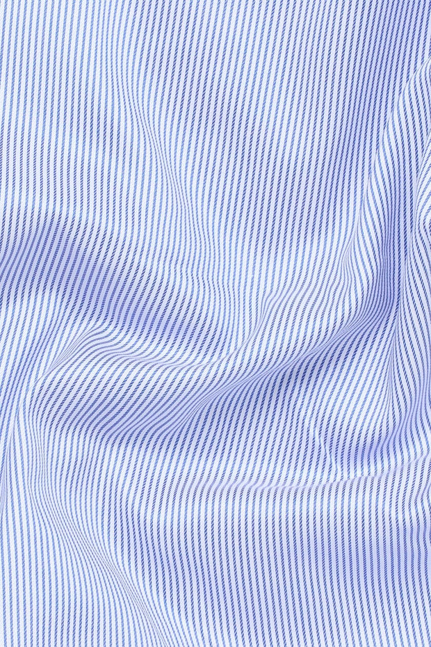 LUXURY MICRO STRIPE MODERN FIT KENT COLLAR SHIRT