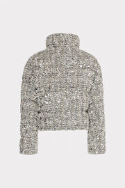 HAYES SEQUINS TWEED PUFFER