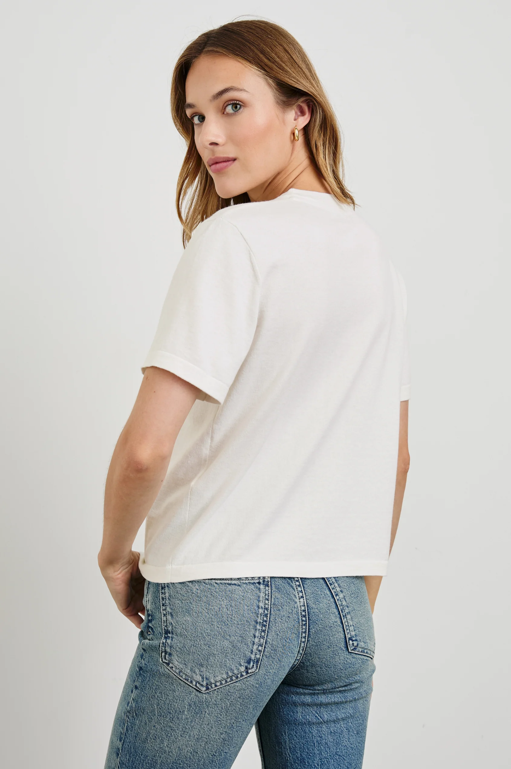 COTTON CASHMERE SS TEE