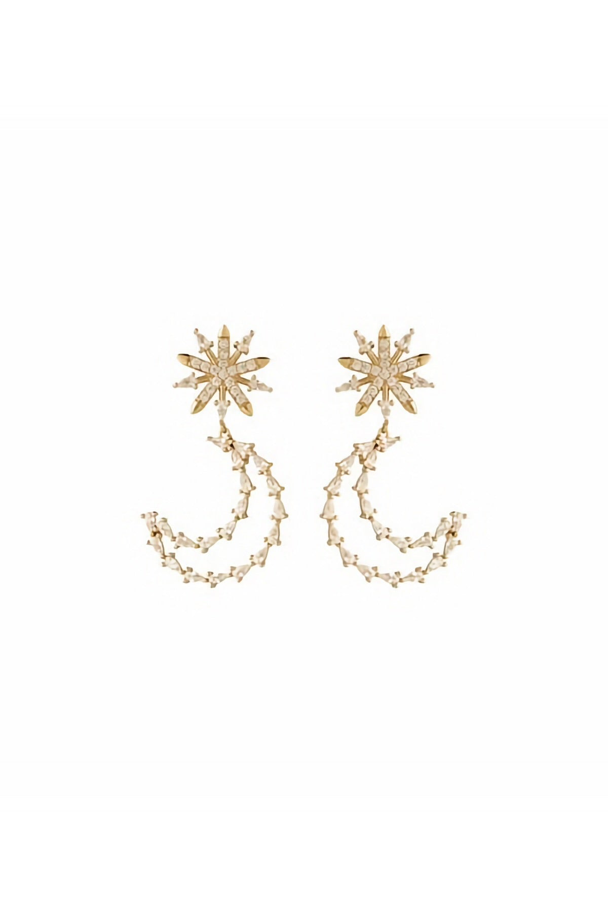 BRYANT EARRINGS GOLD/CLEAR