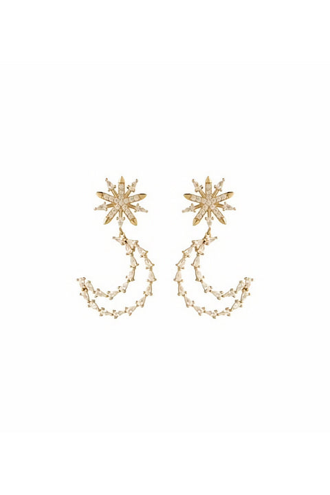 BRYANT EARRINGS GOLD/CLEAR