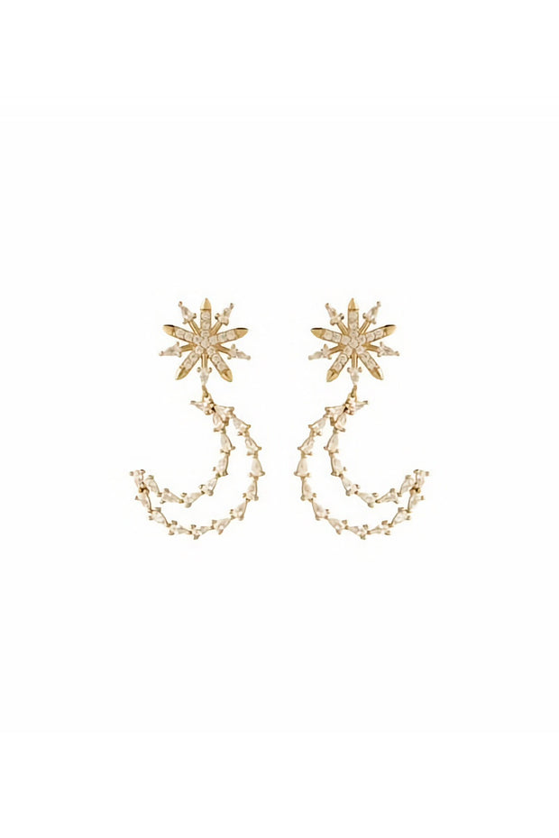 BRYANT EARRINGS GOLD/CLEAR