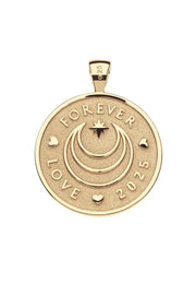 FOREVER W/LOVE 2025 PENDANT NECKLACE- DRAWN LINK CHAIN