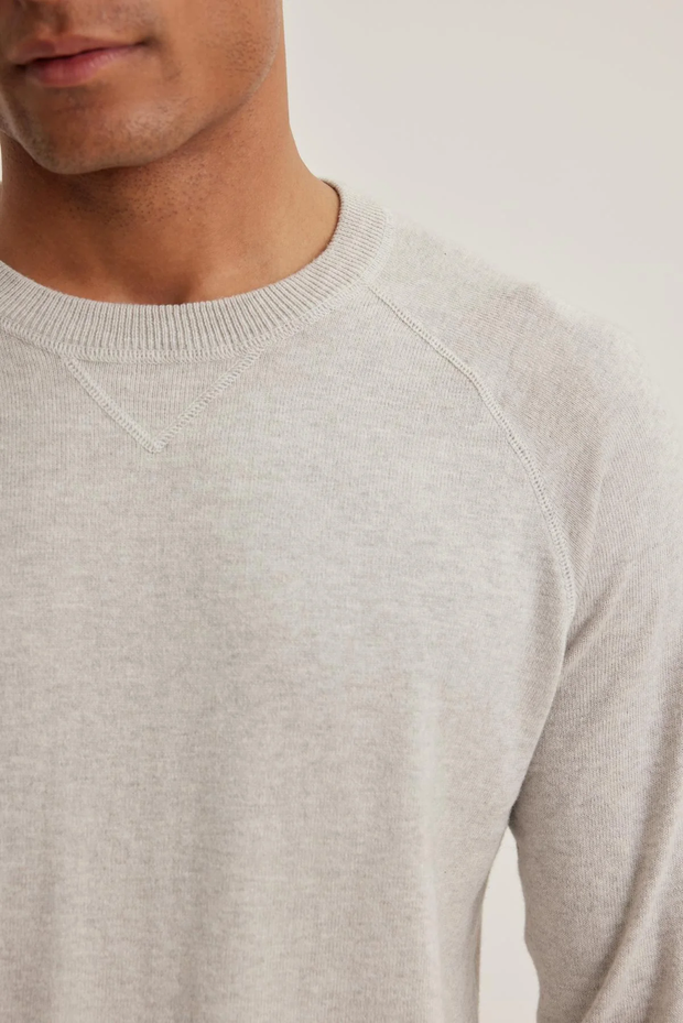 LS CREWNECK SWEATER GRY