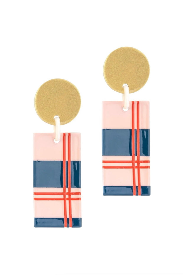 NUTCRACKER PLAID CABANA EARRINGS