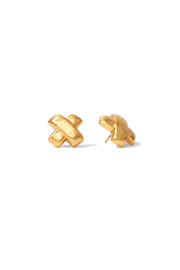 CATALINA X STUD EARRING LG- GOLD