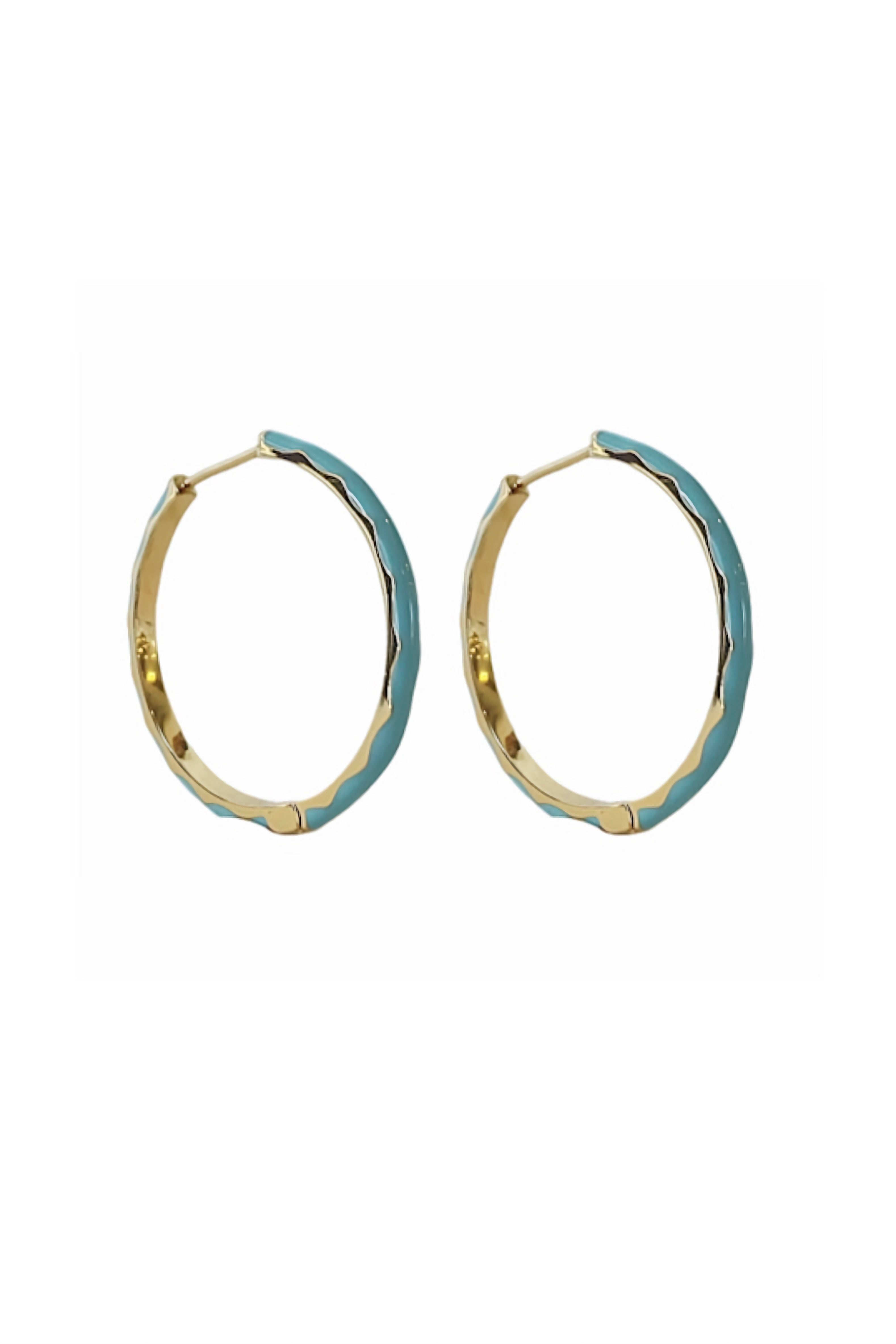 EXUMA HOOPS- TURQUOISE