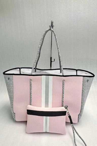 NP-4500 Camo Light Grey Pink Neoprene Tote Bag