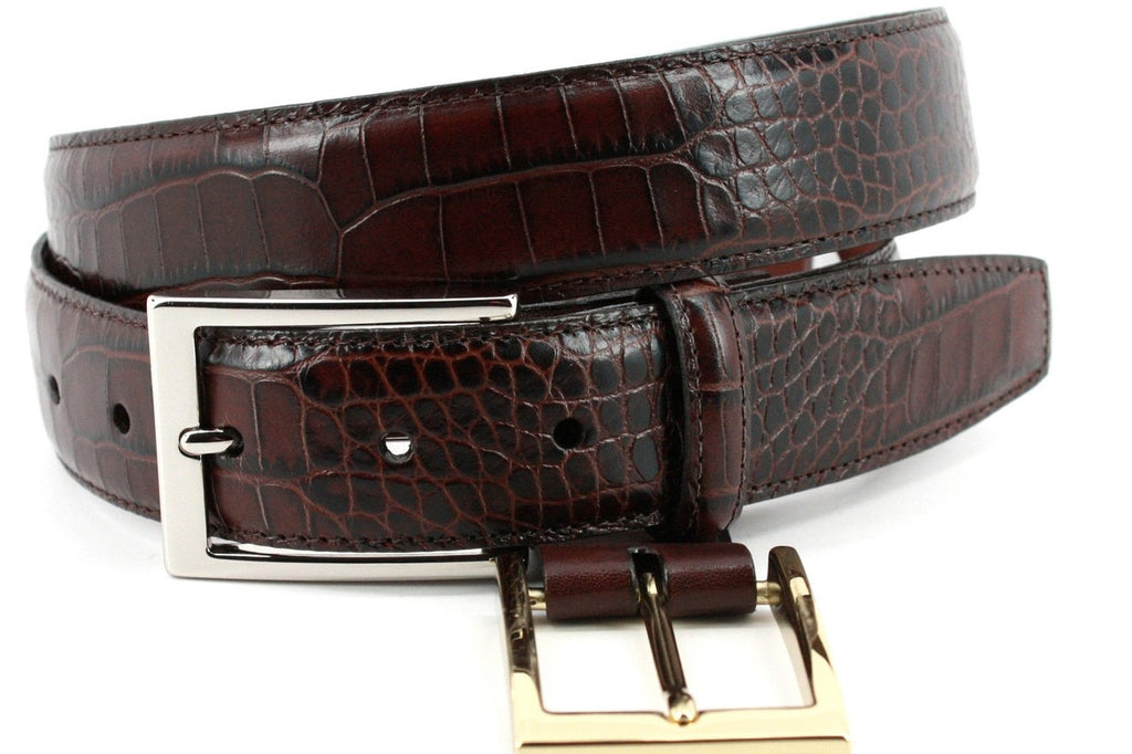 Brochu Walker | Women's Leather Bridle Wrap Belt in Brown